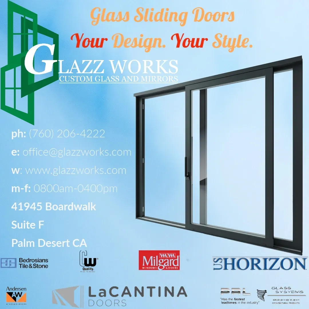 Flood your room with light and clear views w/Glass Sliding doors