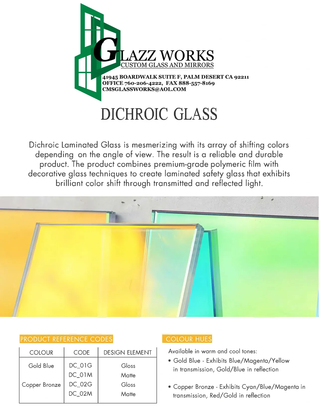 DICHROIC GLASS